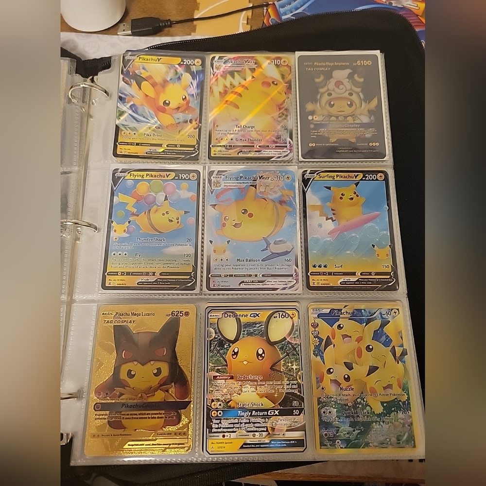 Pokemon Binder Full of 360 ex hx v and full art cards with sleeves